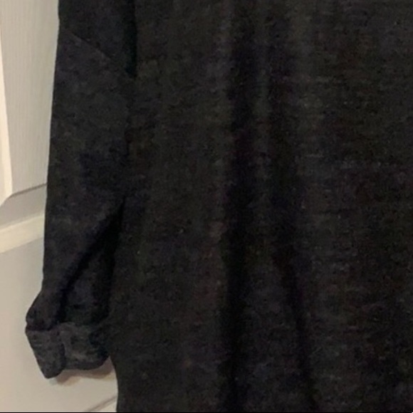 CHERISH CHARCOAL DETAILED BRUSHED KNIT TOP - Picture 5 of 9